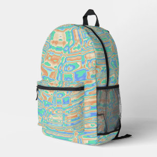 Colourful Blobs Printed Backpack
