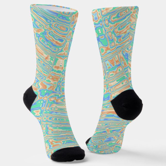 Colourful Blobs Socks (Angled)