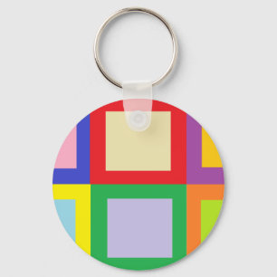 Colourful Blocks Keychain