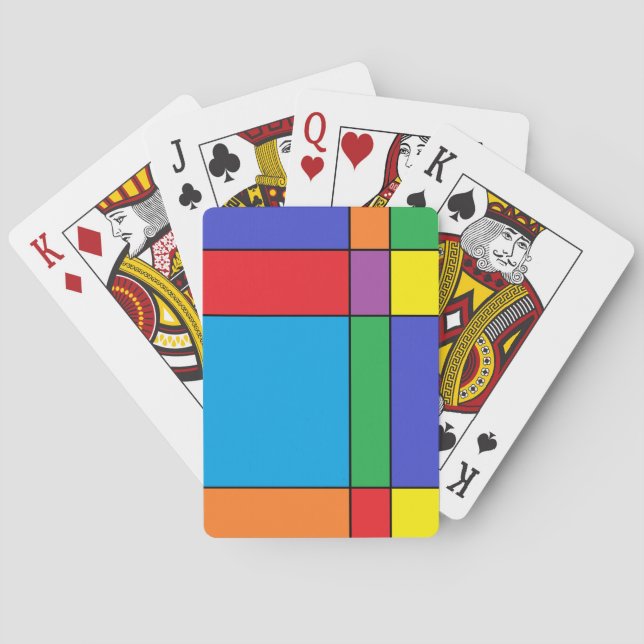 "Colourful Blocks" Playing Cards (Back)