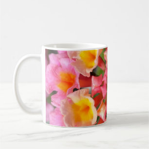 Colourful Blooming Lantana Flower Cluster Classic Coffee Mug