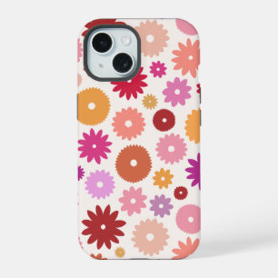 Colourful Blooms Big Pattern iPhone 15 Case