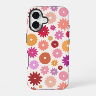 Colourful Blooms Big Pattern iPhone 16 Case