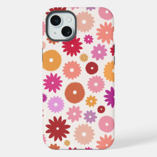 Colourful Blooms Big Pattern iPhone 15 Plus Case