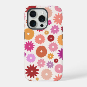 Colourful Blooms Big Pattern iPhone 15 Pro Case