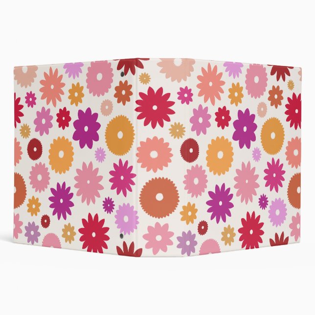 Colourful Blooms Large Pattern Binder (Background)