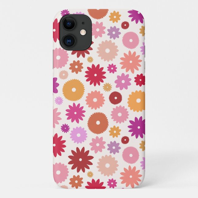 Colourful Blooms Pattern Case-Mate iPhone Case (Back)