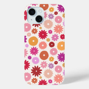 Colourful Blooms Pattern iPhone 15 Case