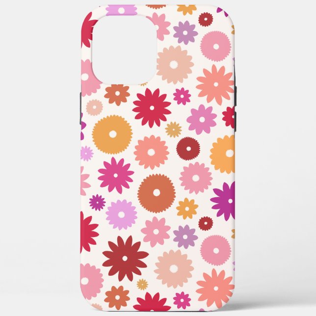 Colourful Blooms Pattern Case-Mate iPhone Case (Back)