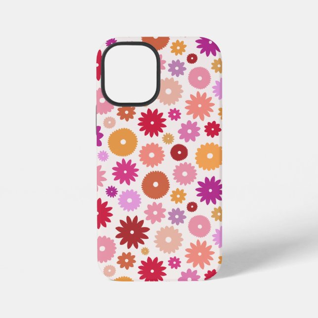 Colourful Blooms Pattern iPhone Case (Back)