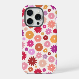 Colourful Blooms Pattern iPhone 15 Pro Case