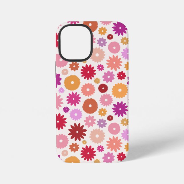 Colourful Blooms Pattern iPhone Case (Back)
