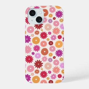 Colourful Blooms Repeat Pattern iPhone 15 Case