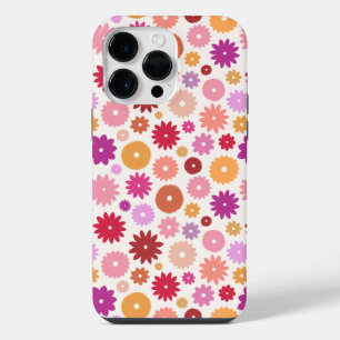 Colourful Blooms Repeat Pattern iPhone 14 Pro Max Case