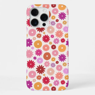 Colourful Blooms Repeat Pattern iPhone 16 Pro Max Case