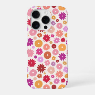 Colourful Blooms Repeat Pattern iPhone 16 Pro Case