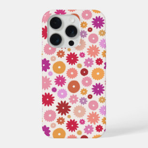 Colourful Blooms Repeat Pattern iPhone 15 Pro Case