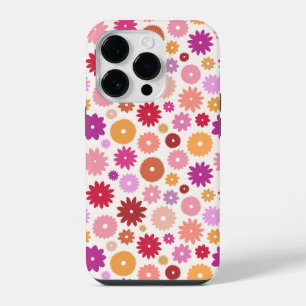 Colourful Blooms Repeat Pattern iPhone 14 Pro Case