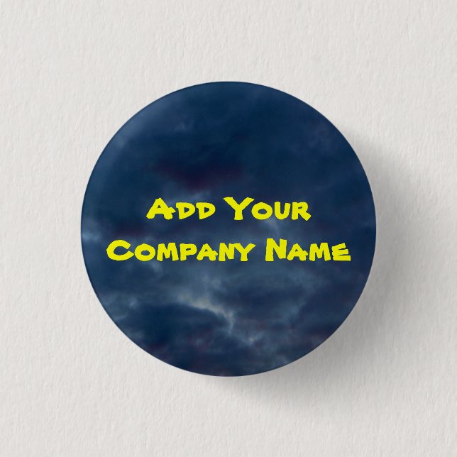 Colourful Blue Skies 1 Inch Round Button (Front)