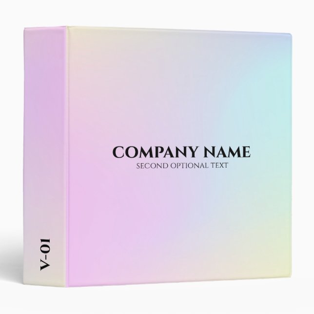 Colourful blurred background binder (Front/Spine)