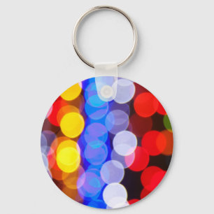 Colourful Blurry Lights Keychain