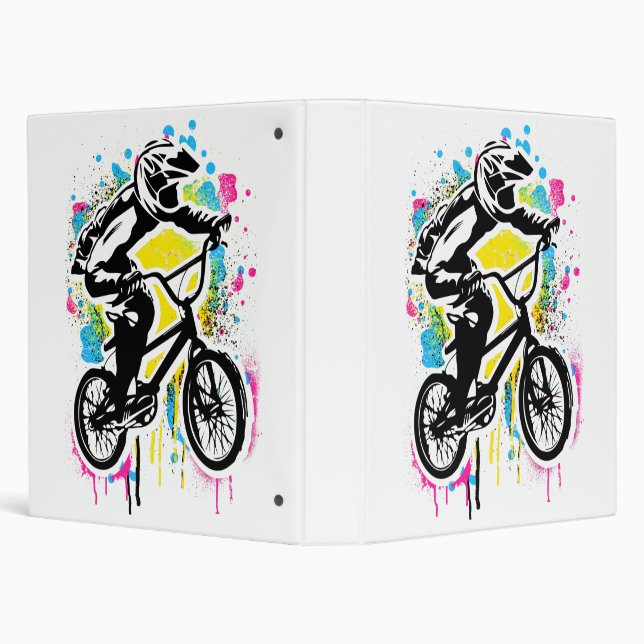 Colourful Bmx Folder - Bmx Bike Bicycle - Graffiti Binder (Background)