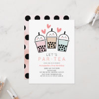 Colourful Boba Bubble Tea Party Girl 1st Birthday