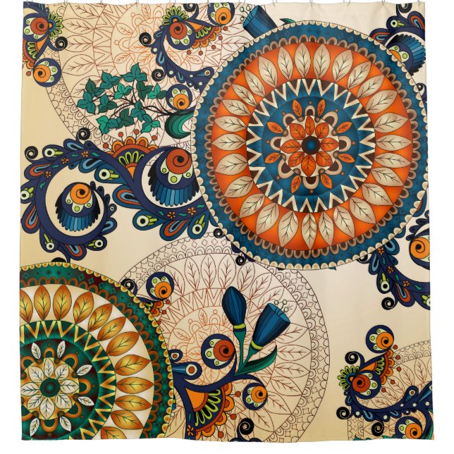 Colourful Bohemian Boho MOD Hippy Chic Pattern (Front)