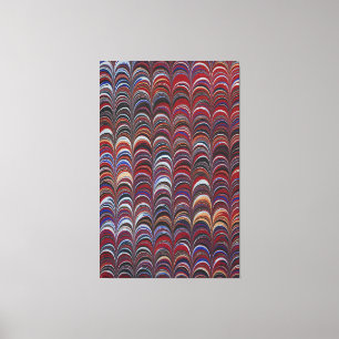 Colourful bohemian nautilus canvas print