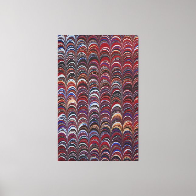 Colourful bohemian nautilus canvas print (Front)