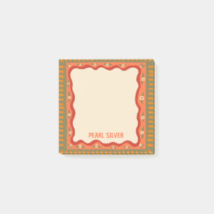Colourful Boho CUSTOM Chic Monogram Personalized Post-it Notes
