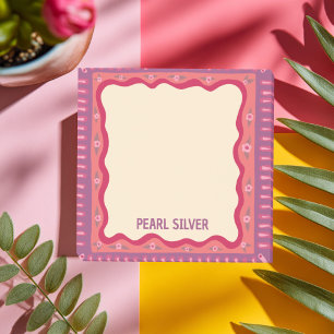 Colourful Boho CUSTOM Chic Monogram Personalized Post-it Notes