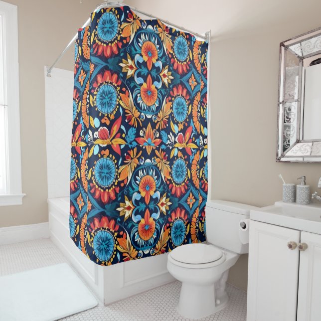 Colourful Boho Floral Elegance: Vibrant Mandala (In Situ)