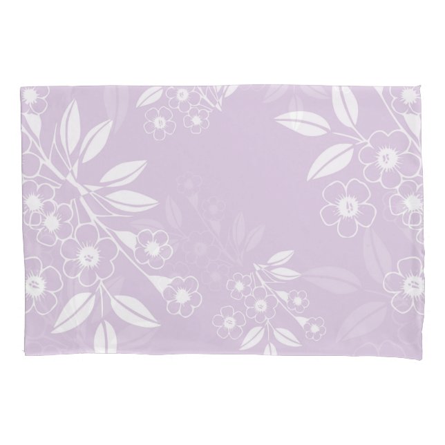 Colourful Boho Floral Pattern Aesthetic Pillowcase (Front)
