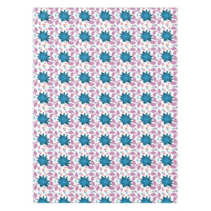 Colourful Boho Floral Pattern Retro Flower Tablecloth