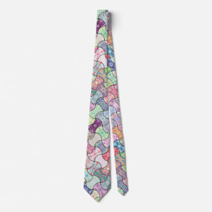 Colourful Boho Mandala Pattern Tie