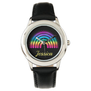 Colourful Boho Rainbow Gradient Watch