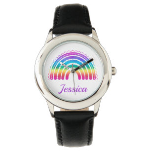 Colourful Boho Rainbow Gradient Watch