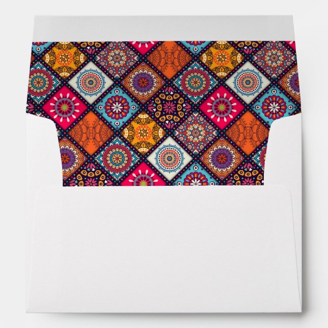 colourful boho style envelope (Back (Bottom))