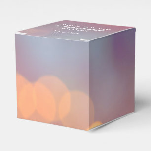 Colourful Bokeh 2" x 2" Party Favor Box