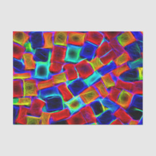 Colourful Bokeh Blocks Tissue Paper
