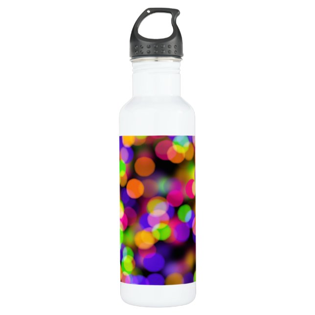 Colourful Bokeh Light Bubbles 710 Ml Water Bottle (Front)