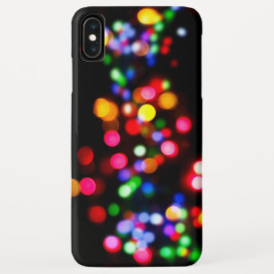 Colourful bokeh lights iPhone XS max case