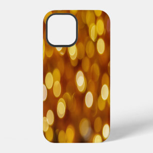 Colourful bokeh lights, Christmas background. iPhone 12 Case