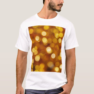 Colourful bokeh lights, Christmas background. T-Shirt