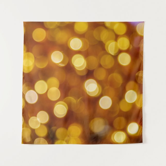 Colourful bokeh lights, Christmas background. Tapestry (Front)