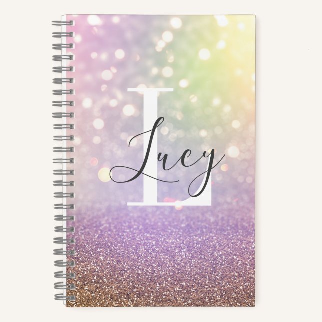 Colourful bokeh lights         notebook (Front)
