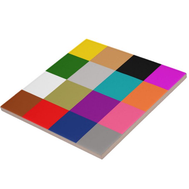 Colourful Bold Colour Blocks Pattern Design  Tile (Creator Uploaded)