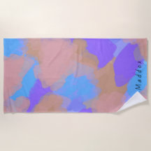 Colourful Bold Modern Artist Pattern + Custom Name