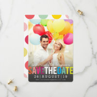 Colourful Bold Text Modern Summer Rainbow Photo